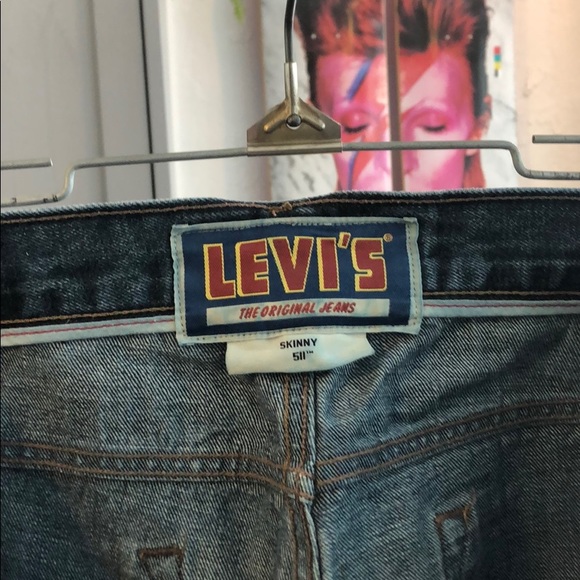 Vintage Levi’s skinny 511 jeans. 36x30 - Picture 14 of 14